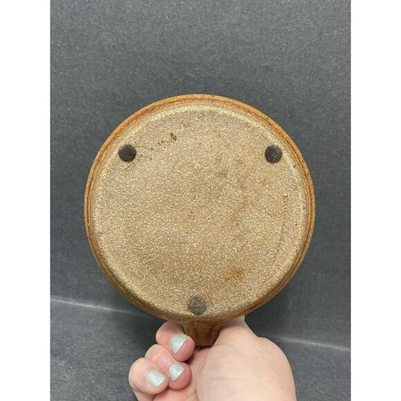 Art Studio Stoneware Single Candle Holder Candlestick Hand Crafted - Picture 6 of 7